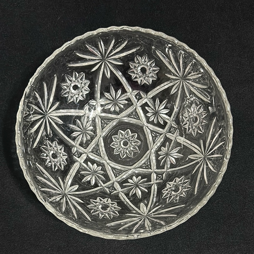 Anchor Hocking 10.5” Large Serving Bowl Star Of David